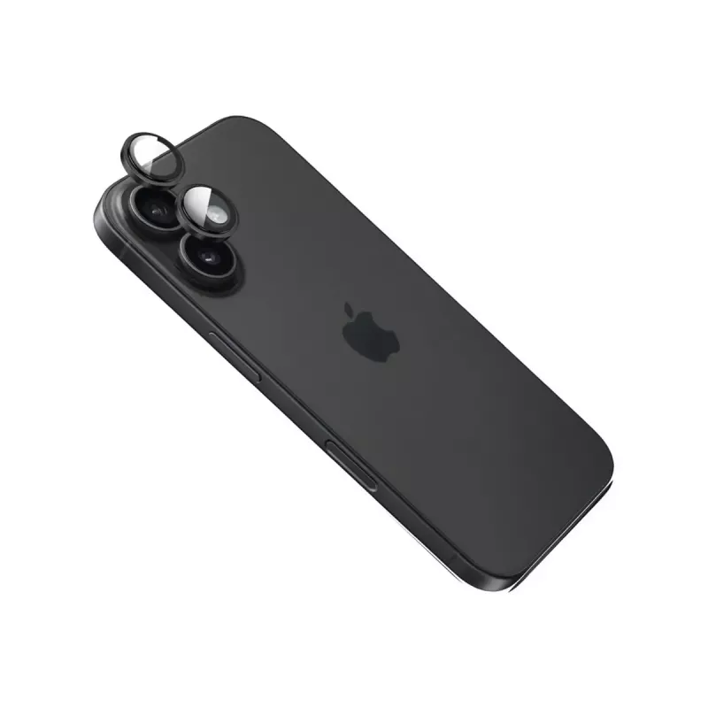 FIXED sklo kamery pre Apple iPhone 17 — sklo čierne
