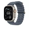 Remienok Apple Natural Titanium Finish MGCC4ZM/A modrý fluórelastomer 49 mm