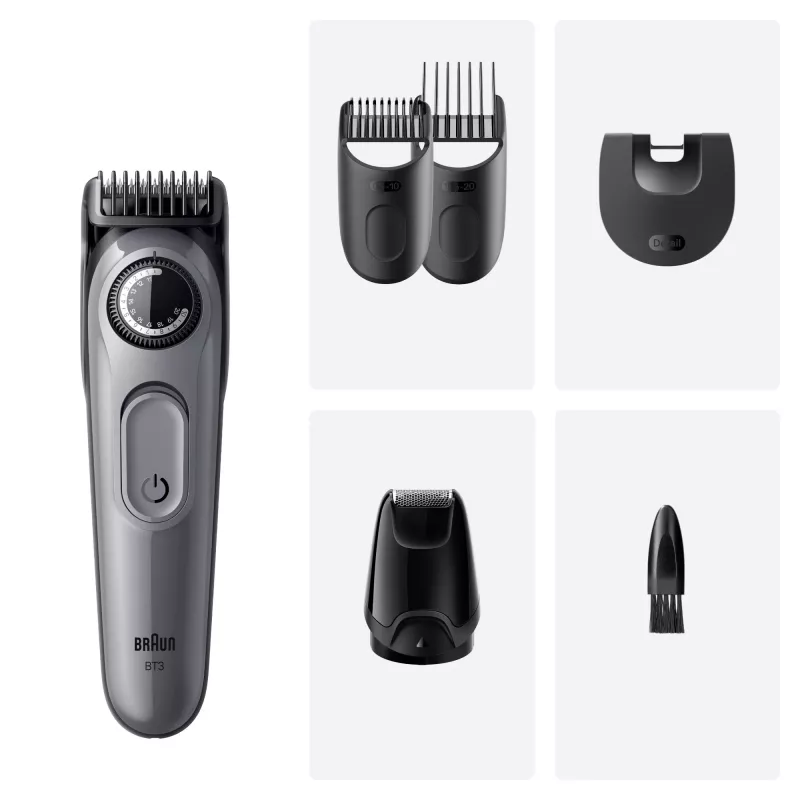 Braun BeardTrimmer 3 80789789 zastrihávač brady AC/batéria 20 2 cm čierny