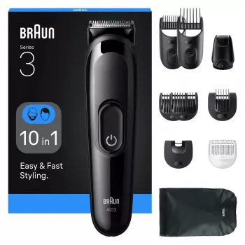Braun AIO3560 zastrihávač vlasov/strojček čierny 14 nikel-metalhydrid (NiMH)