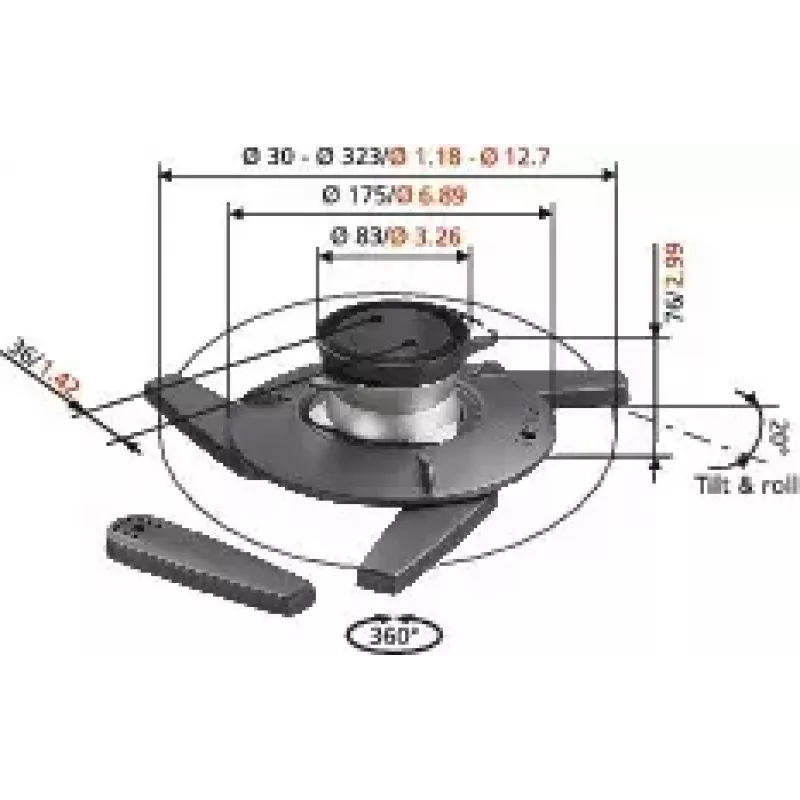 Vogel's EPC 6545 – stropný držiak projektora