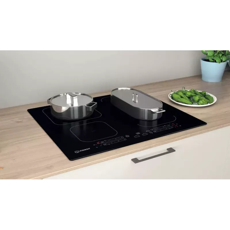 Indesit IB 65B60 NE čierna vstavaná 59 cm indukčná varná doska 4 zóny