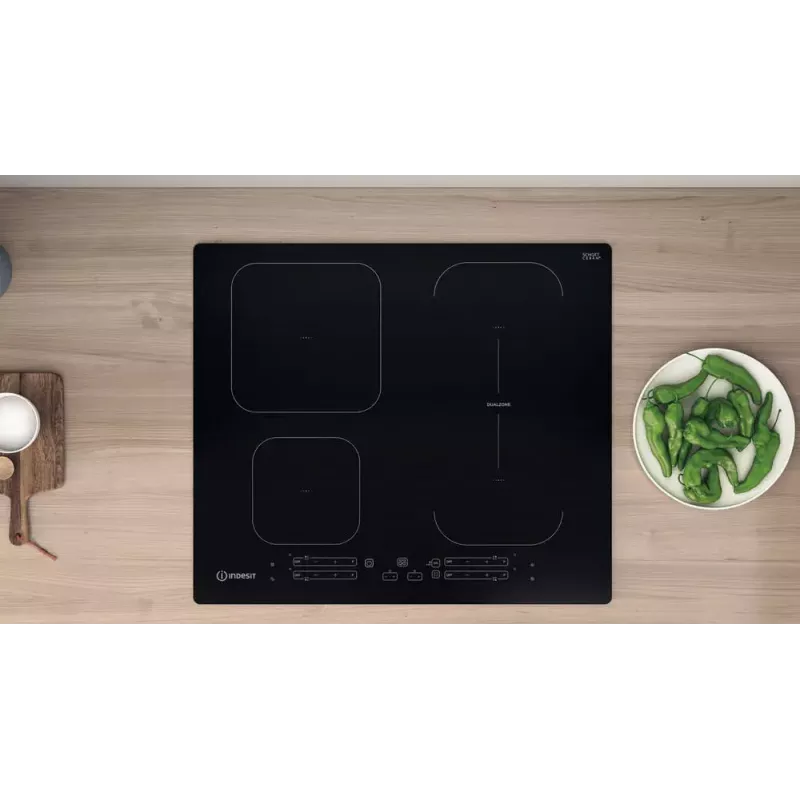 Indesit IB 65B60 NE čierna vstavaná 59 cm indukčná varná doska 4 zóny