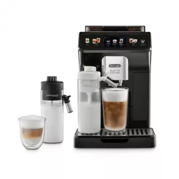 Kávovar De’Longhi Eletta Explore – plne automatický, 1,8-litrová nádrž na vodu, 300 g zásobník na zrná, 19 bar, TFT dotykový displej