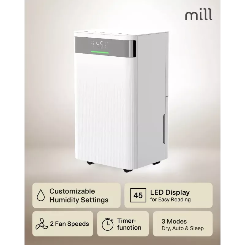 Odvlhčovač vzduchu Mill MDH12 200W pre miestnosti do 15 m²