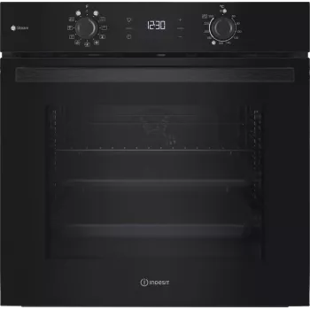 Vstavaná elektrická rúra INDESIT IO K58HS B — 71 l, hydrolytické čistenie, konvekcia, gril, para