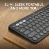 Logitech Pebble Keys 2 K380s klávesnica univerzálna RF bezdrôtová + Bluetooth QWERTY US International grafitová