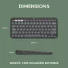 Logitech Pebble Keys 2 K380s klávesnica univerzálna RF bezdrôtová + Bluetooth QWERTY US International grafitová