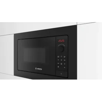 Vstavaná mikrovlnná rúra Bosch Serie 2 BFL623MB4 20 L 800 W LED displej čierna otočný ovládač