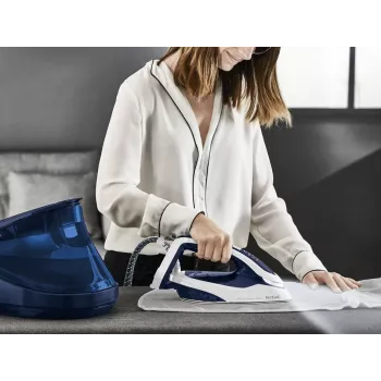 Tefal Pro Express Vision GV9812 3000 W 1,1 L Durilium AirGlide Autoclean žehliaca plocha modrá, biela