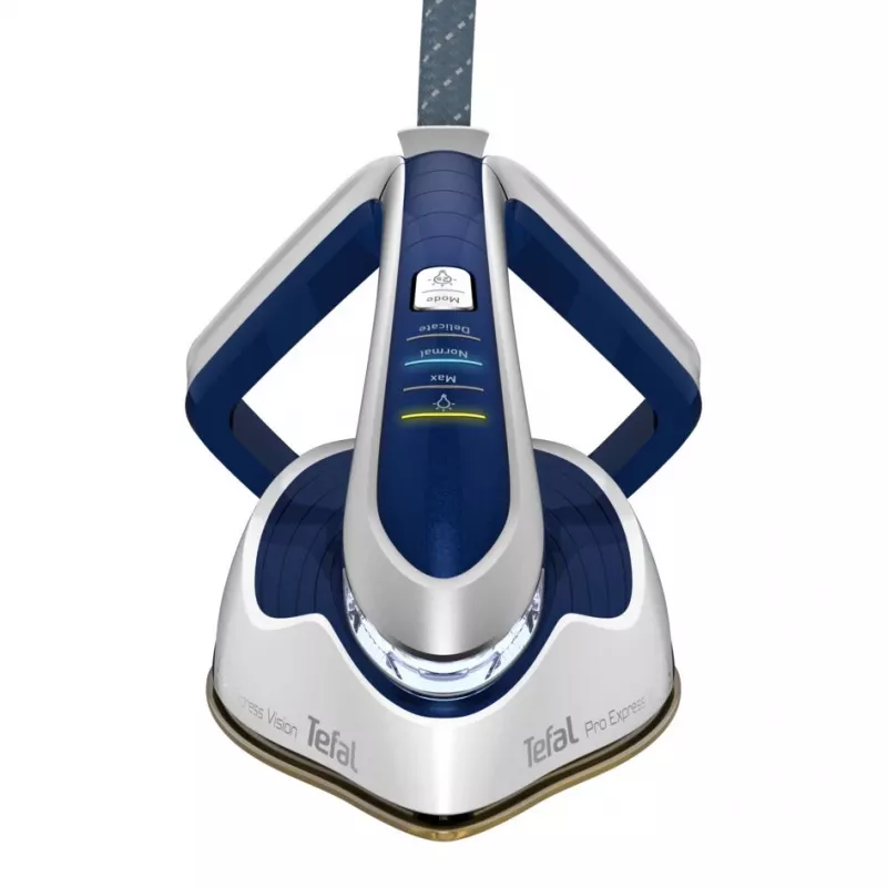 Tefal Pro Express Vision GV9812 3000 W 1,1 L Durilium AirGlide Autoclean žehliaca plocha modrá, biela