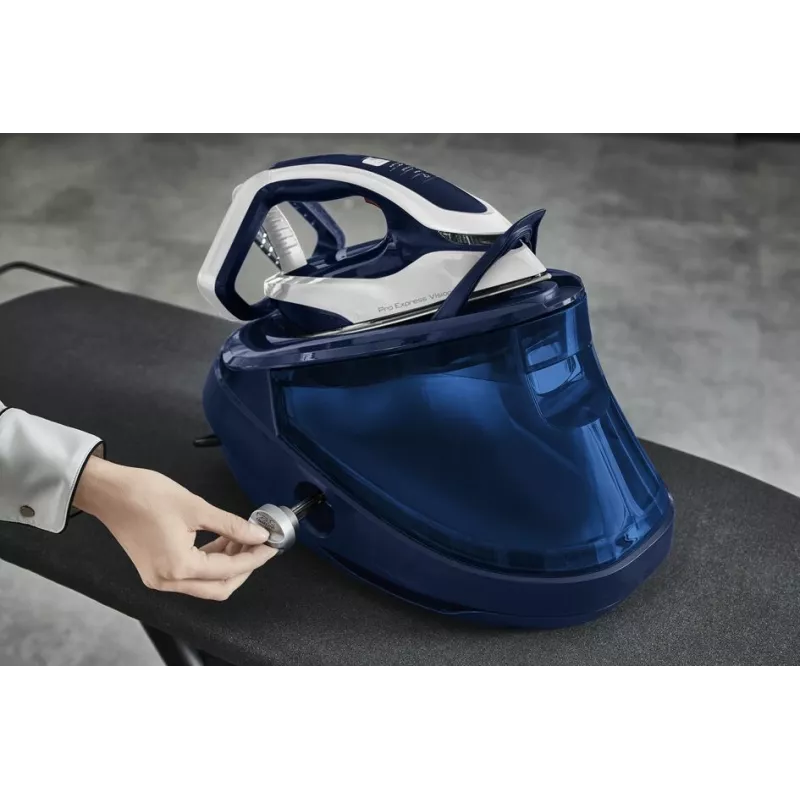Tefal Pro Express Vision GV9812 3000 W 1,1 L Durilium AirGlide Autoclean žehliaca plocha modrá, biela
