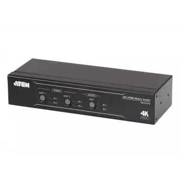 ATEN 2 x 2 True 4K HDMI Matrix Switch s audio de-embedderom