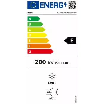 Mraznička BEKO CF200EWN — 198 L, energetická trieda E, 40 dB, biela