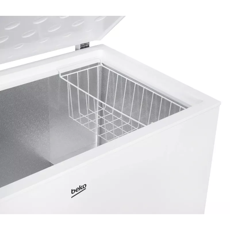 Mraznička BEKO CF380EWN — 371 l, invertorový kompresor, trieda E, biela