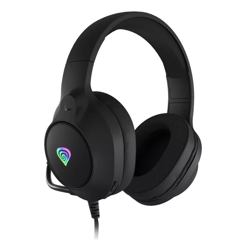 GENESIS NEON 213, káblový, hovory / hudba, 20 – 20000 Hz, 302 g, headset, čierna