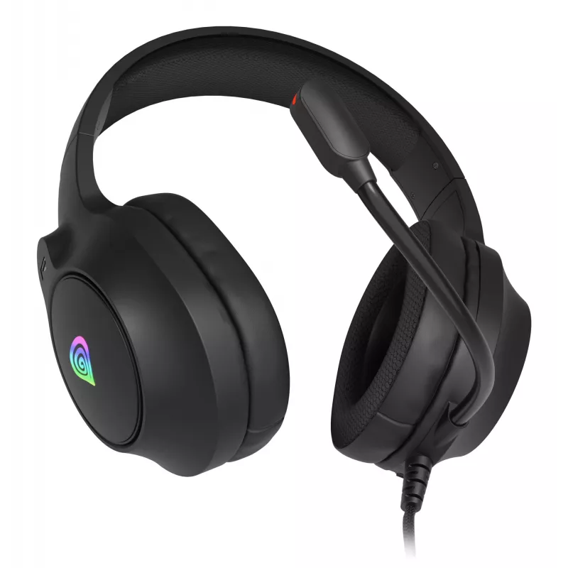 GENESIS NEON 213, káblový, hovory / hudba, 20 – 20000 Hz, 302 g, headset, čierna
