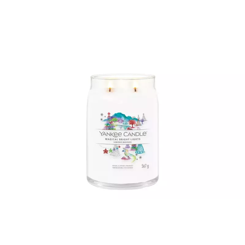 Yankee Candle Signature Magical Bright Lights veľká sviečka v pohári, 567 g
