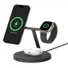 BELKIN bezdrôtový nabíjací stojan – Boost Charge Pro – 3-in-1 s Qi2 15W – čierny
