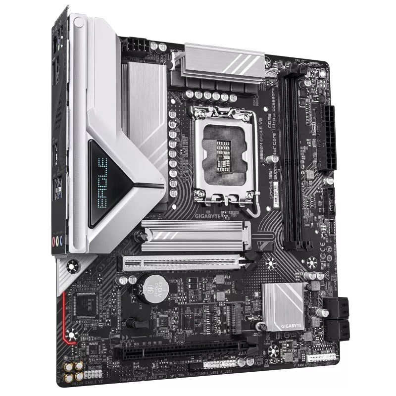 Základná doska GIGABYTE B860M EAGLE V2 — Micro ATX, LGA 1851, Intel B860, 2 DIMM DDR5 do 9066 MHz, PCIe 5.0, 2.5GbE
