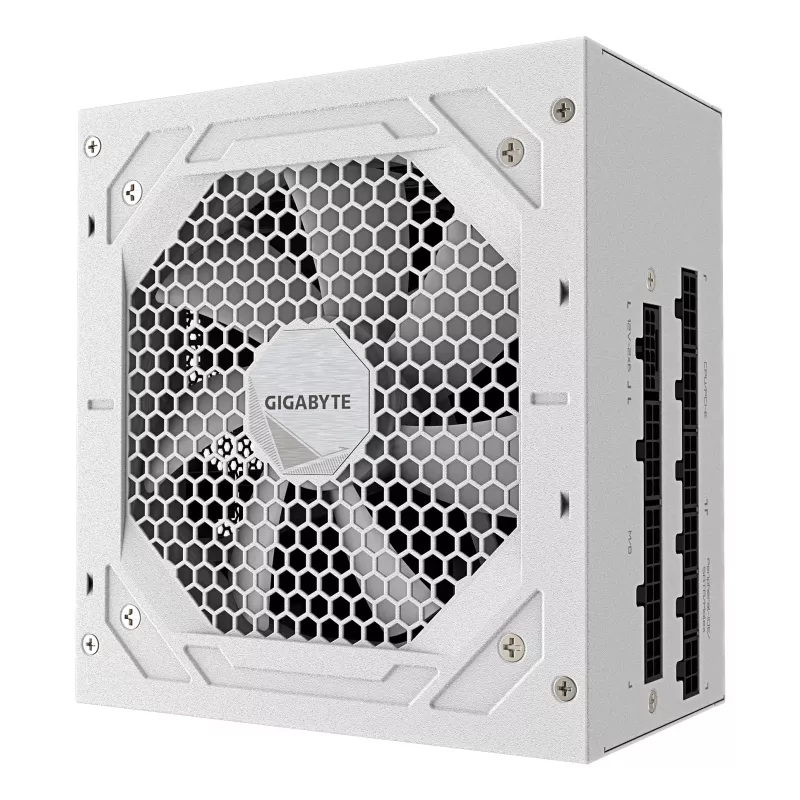 Napájací zdroj GIGABYTE UD1000GM PG5 V2 1000W ATX 3.1 plne modulárny 80 PLUS Gold biely