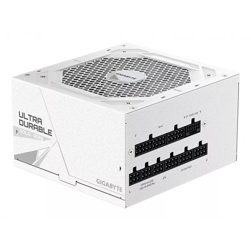 Napájací zdroj GIGABYTE UD1000GM PG5 V2 1000W ATX 3.1 plne modulárny 80 PLUS Gold biely