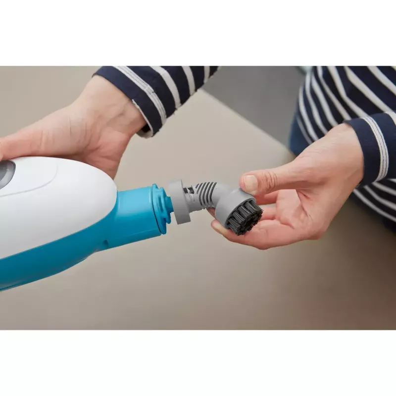 Black & Decker FSMH13E5-QS parný mop 5v1, 1300 W, sieťový, nádrž na vodu 0,38 l, biela/modrá