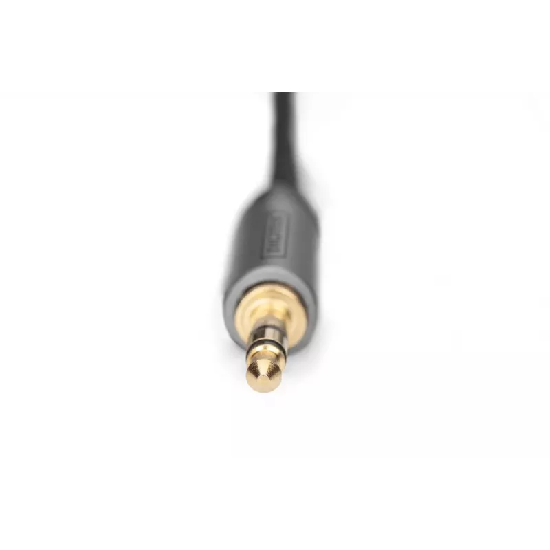 Audio adaptérový kábel Digitus DB-510330-010-S 3,5 mm na RCA 1 m čierny