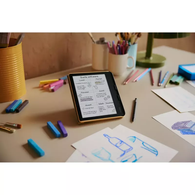 Čítačka e-kníh Kobo Libra Colour 7 palcov E Ink Kaleido, 32 GB, Wi‑Fi, Bluetooth, vodotesná, biela