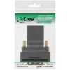 InLine HDMI na DVI adaptér HDMI konektor samica / DVI konektor samec flexibilný pozlátený 4K2K
