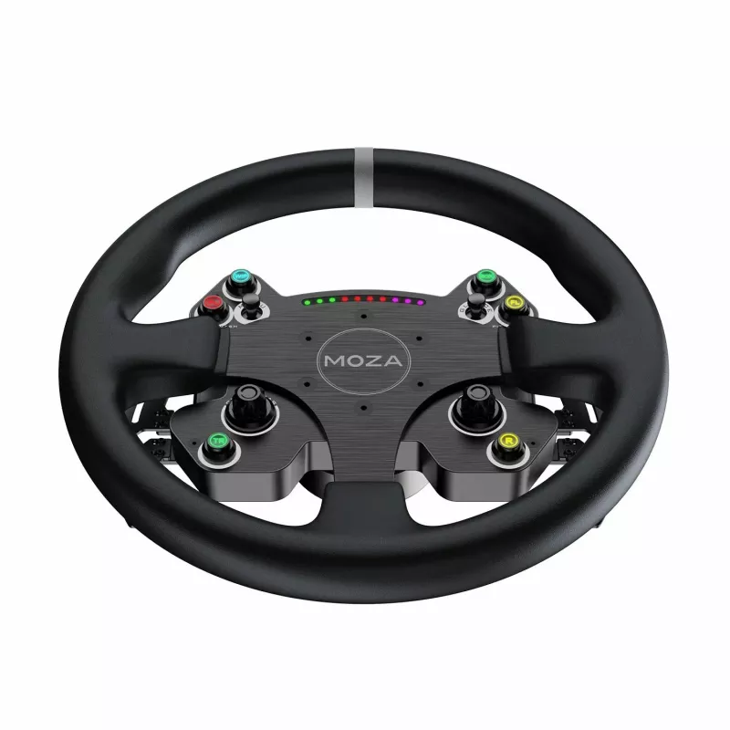 Moza Racing CS V2P Dual Clutch volant, volant, PC, káblový, USB, čierna, hliník