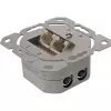 Nástenná zásuvka InLine Cat.6 2x RJ45 horizontálna — montáž na omietku alebo pod omietku