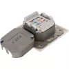 Nástenná zásuvka InLine Cat.6 2x RJ45 horizontálna — montáž na omietku alebo pod omietku
