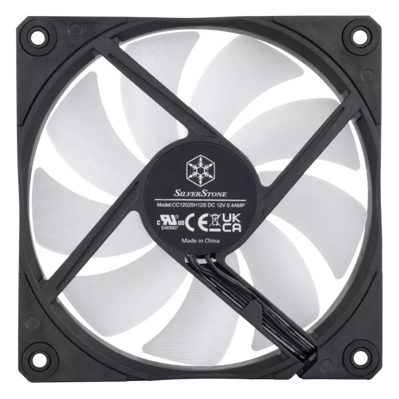 SilverStone Shark Force SST-SF120B-ARGB 120 mm ventilátor do skrinky, ARGB, čierny
