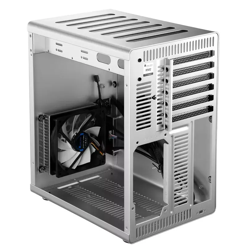PC skriňa Jonsbo RM2 strieborná ATX ITX micro ATX 120mm ventilátor