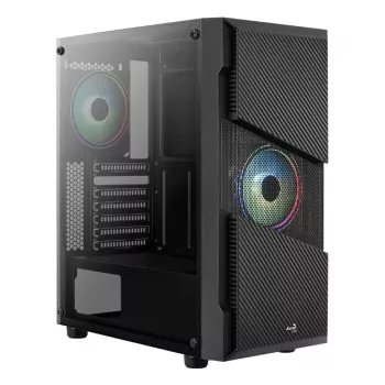 Aerocool Menace Saturn RGB Midi Tower čierna