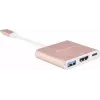 USB-C na HDMI video adaptér SILVERSTONE EP08 (USB-C 3.1, HDMI) ružový