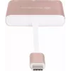 USB-C na HDMI video adaptér SILVERSTONE EP08 (USB-C 3.1, HDMI) ružový