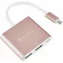 USB-C na HDMI video adaptér SILVERSTONE EP08 (USB-C 3.1, HDMI) ružový