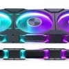 Phanteks D30-140 PH-F140D30_DRGB_PWM_BK01 ventilátor do skrinky PWM D-RGB, Regular Airflow, 140 mm, čierny