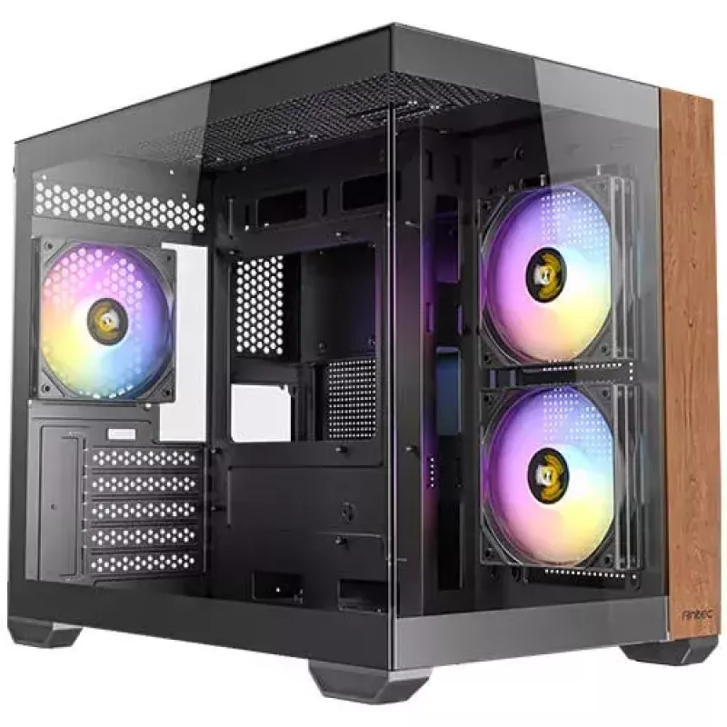 PC skriňa Antec CX600M Midi Tower čierna, drevo