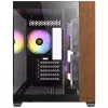 PC skriňa Antec CX600M Midi Tower čierna, drevo