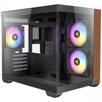 PC skriňa Antec CX600M Midi Tower čierna, drevo