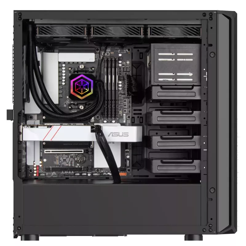 PC skriňa Silverstone SETA D1 Midi Tower čierna