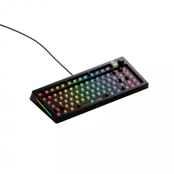 Mechanická klávesnica GLORIOUS GMMK 3 PRO 75% Barebones káblová USB, RGB, čierna, 2 m kábel