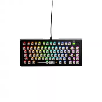 Mechanická klávesnica GLORIOUS GMMK 3 PRO 75% Barebones káblová USB, RGB, čierna, 2 m kábel