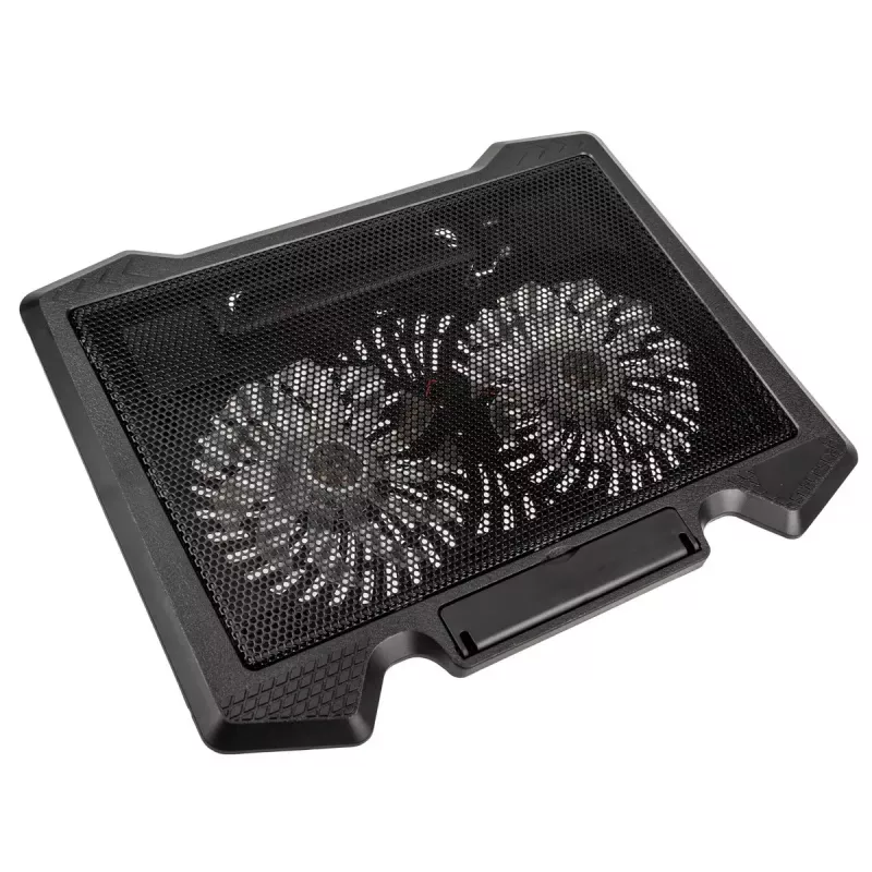 Chladiaci podložka pod notebook Kolink KL-N200 pre notebooky do 39,6 cm (15,6 palcov), 2 ventilátory 140 mm, USB napájanie, čierna