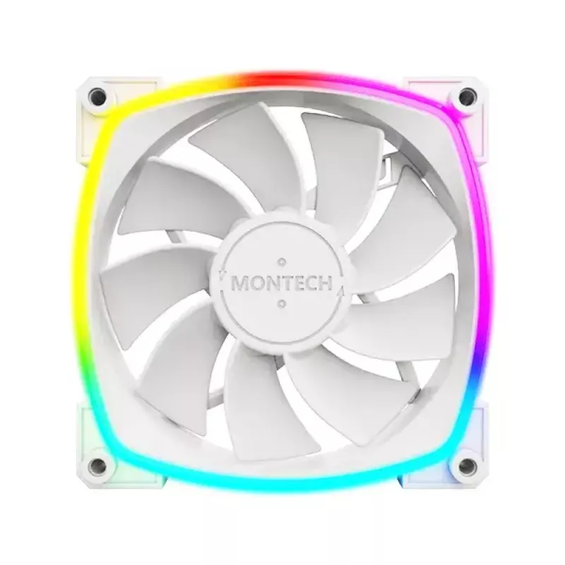 Ventilátor Montech RX120 PWM 12 cm 800-1600 RPM 27 dB biely