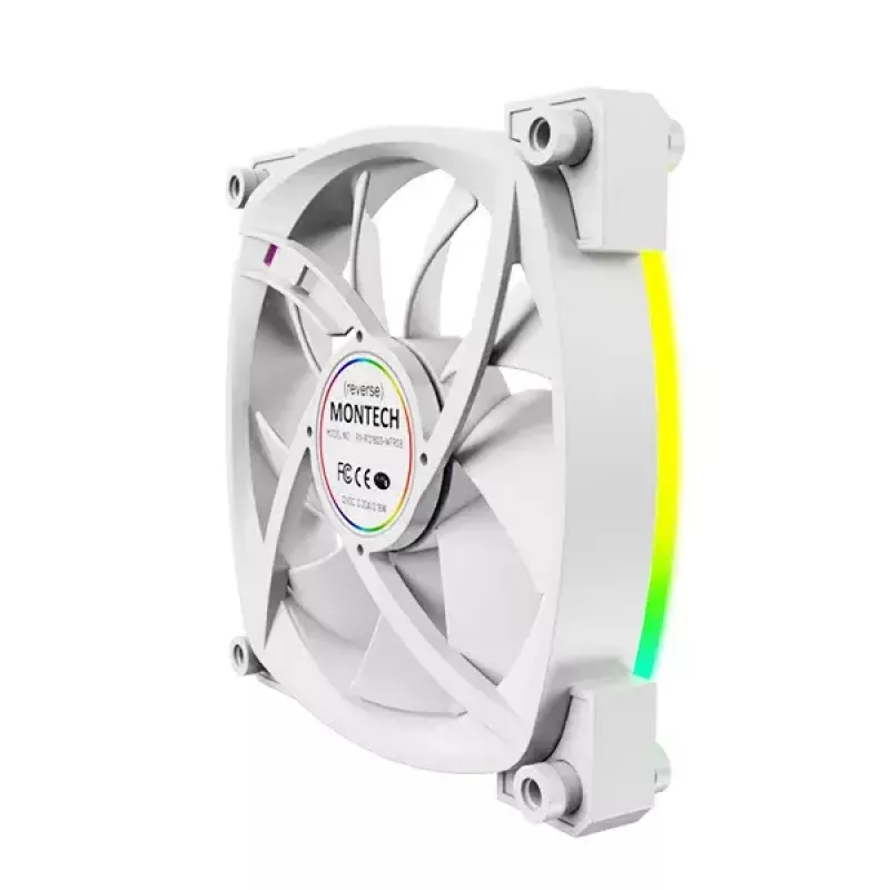 Ventilátor Montech RX120 PWM 12 cm 800-1600 RPM 27 dB biely