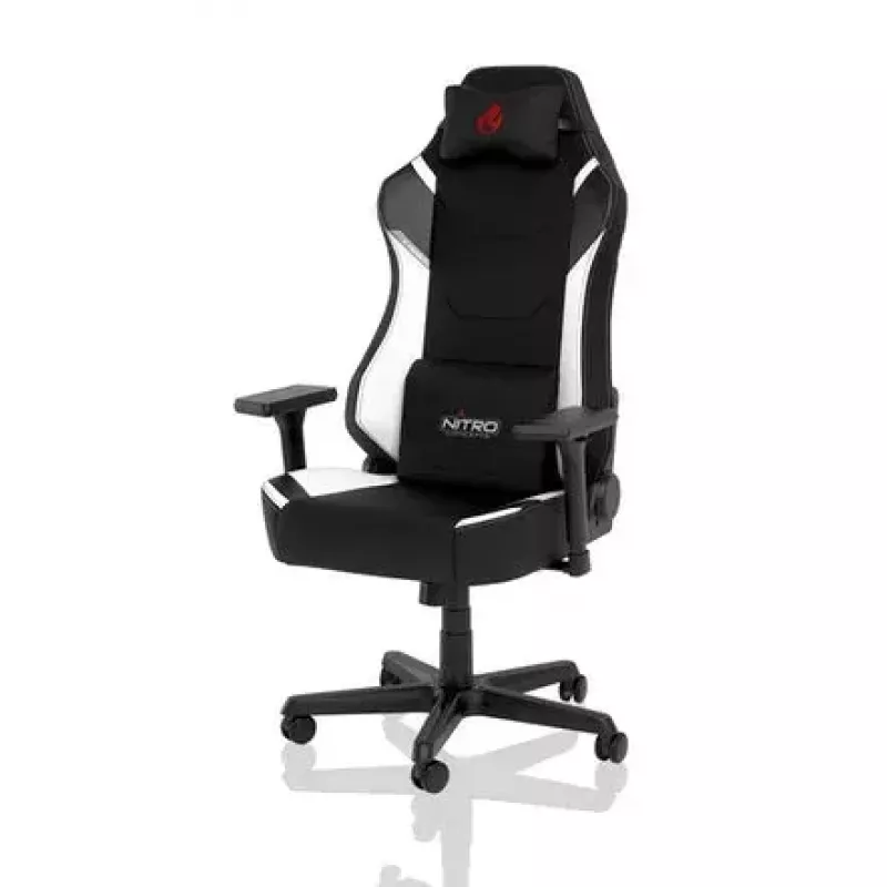 Nitro Concepts X1000 NC-X1000-BW herné kreslo, čalúnené sedadlo, čierno-biele (Radiant White)